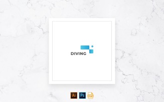 Ready-to-Use Diving School Logo Template