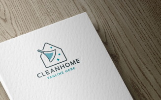 Clean Home Logo template