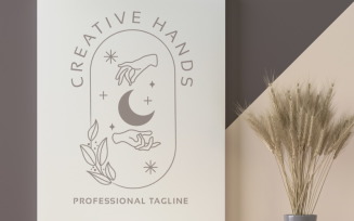 Creative Hands Logo template