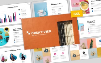 Creativien - Simple Color Pop Business Google Slides Template