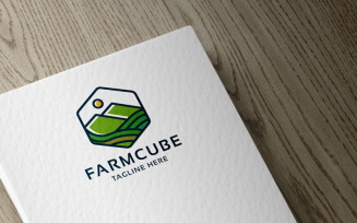 Farm Cube Logo template