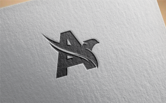 Letter A Eagle Logo Template