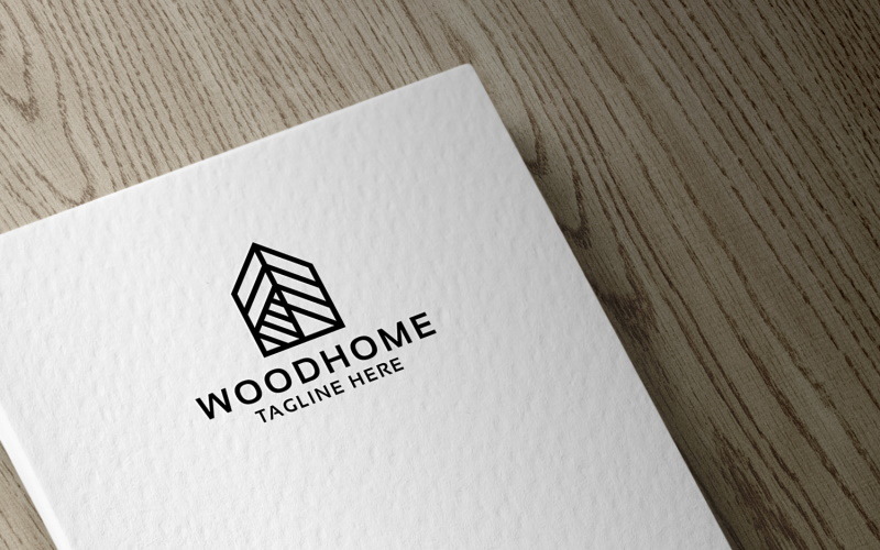 Wood Home Logo template Logo Template