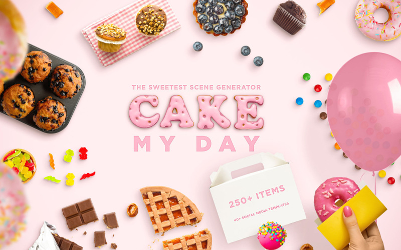 Cake My Day! The Sweetest Scene and Mockup Creator Product Product Mockup