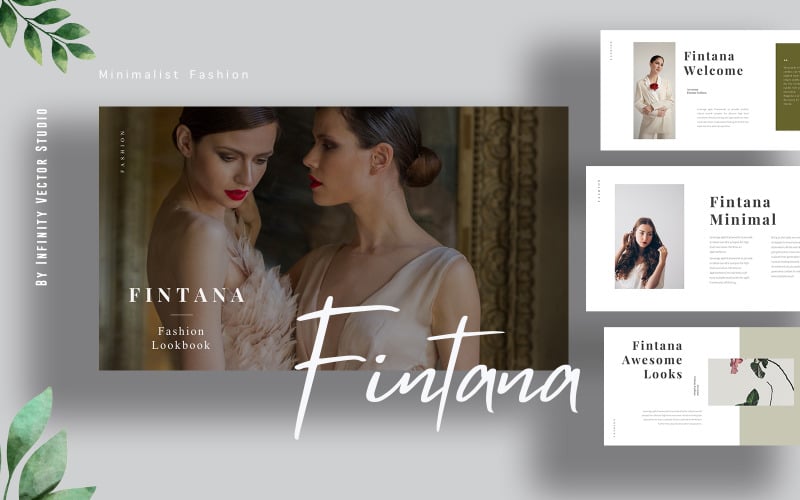 Fintana Fashion Powerpoint template PowerPoint Template