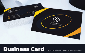Spiral Blue Business Card Corporate identity template