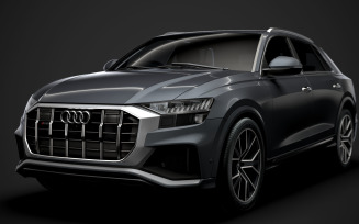 Audi SQ8 TDI 2020 3D Model