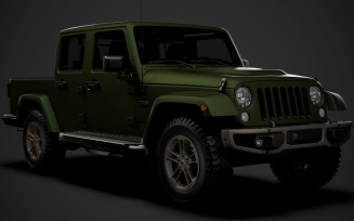 Jeep Gladiator 75th Anniversary JK 2018 3D Model