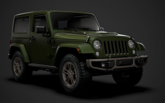 Jeep Wrangler 75th Anniversary JK 2018 3D Model