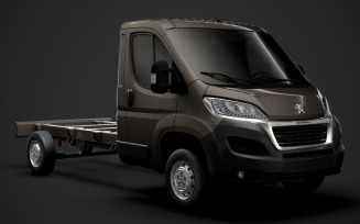 Peugeot Boxer Chassis Truck Single Cab 3800WB 2020 3D Model