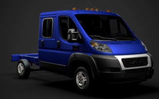 Ram Promaster Truck Crew Cab 3450 WB 2020 3D Model