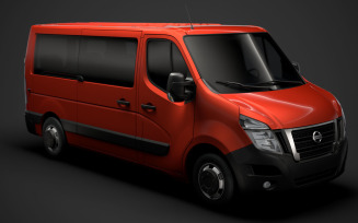 Nissan NV 400 L2H1 WindowVan 2020 3D Model