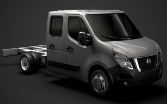 Nissan NV400 CrewCab DW E20 Chassis 2020 3D Model