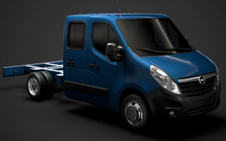 Opel Movano CrewCab DW E20 Chassis 2014 3D Model