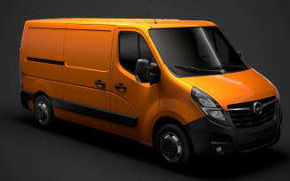 Opel Movano L2H1 Van 2020 3D Model