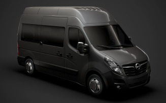Opel Movano L2H3 Minibus 2020 3D Model