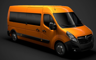 Opel Movano L3H2 Minibus 2020 3D Model