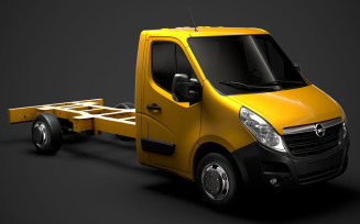 Opel Movano SingleCab SW E30 Chassis 2014 3D Model