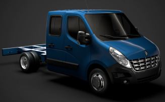 Renault Master CrewCab DW E20 Chassis 2010 3D Model