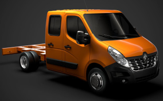 Renault Master CrewCab DW E20 Chassis 2014 3D Model