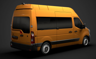 Renault Master L2H3 Minibus 2020 3D Model