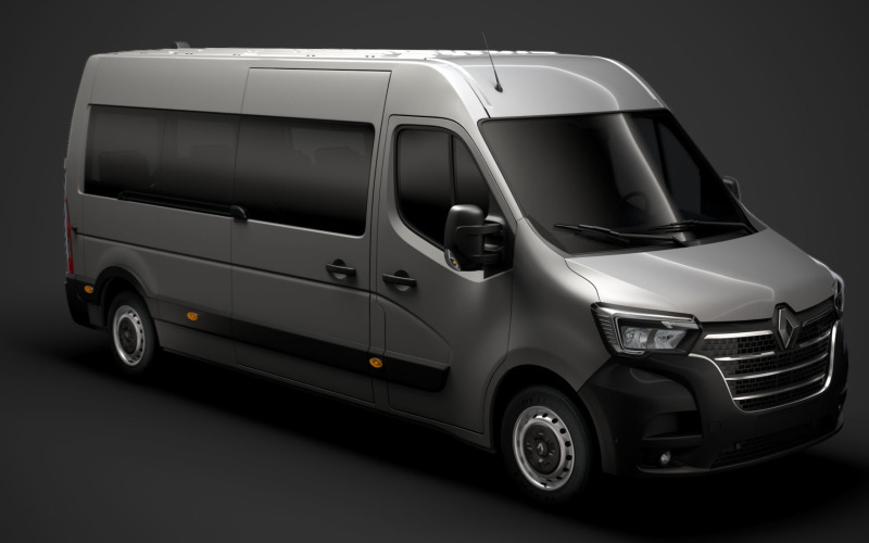 Renault Master L3H2 Minibus 2020 3D Model