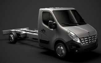 Renault Master SingleCab SW E30 Chassis 2010 3D Model