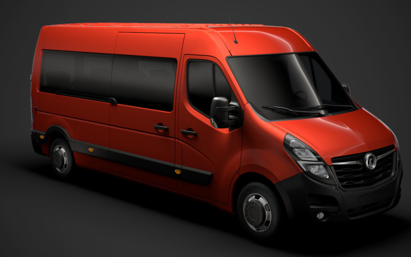 Vauxhall Movano L3H2 Minibus 2020 3D Model