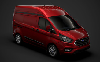 Ford Transit Custom L1H2 2020 3D Model