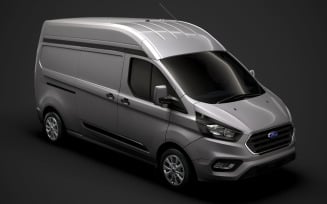 Ford Transit Custom L2H2 2020 3D Model