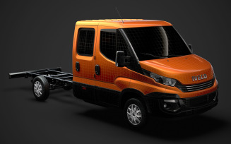 Iveco Daily Crew Cab L3 Chassis 2019 3D Model