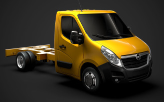 Opel Movano SingleCab DW E20 Chassis 2014 3D Model