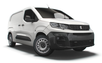 Peugeot Partner UK-spec Professional Long 2020 3D Model