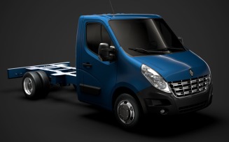Renault Master SingleCab DW E20 Chassis 2010 3D Model