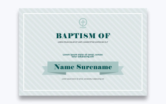 Free Classic Baptism Certificate Template