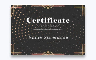 Free Stylish Certificate of Completion Template