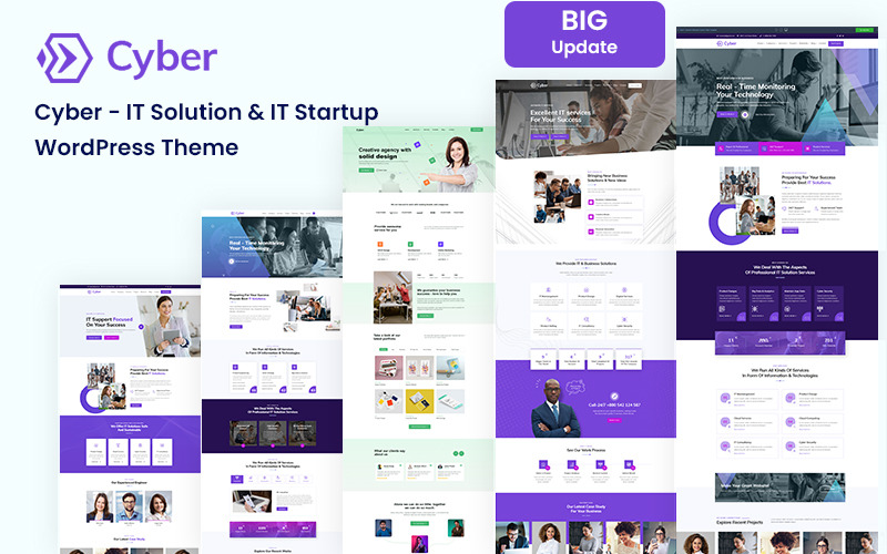 Cyber IT Solution & Business Service HTML5 Template Website Template