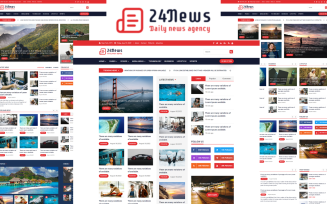 24News - News Agency Bootstrap & Html5 Template