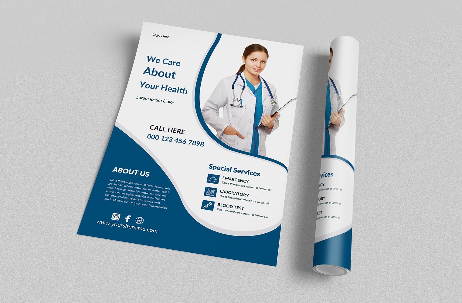 Template #177470 Medical Hospital Webdesign Template - Logo template Preview