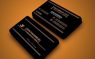 Black Company Business Card so-7 Corporate identity template