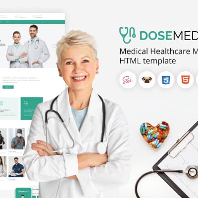 DoseMedic - HTML5 Medical Healthcare Template #177450
