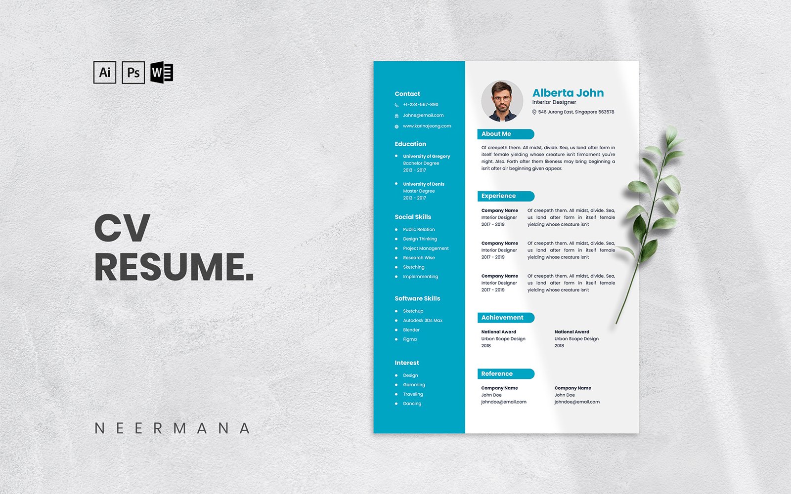 Kit Graphique #177580 Resume Cv Divers Modles Web - Logo template Preview