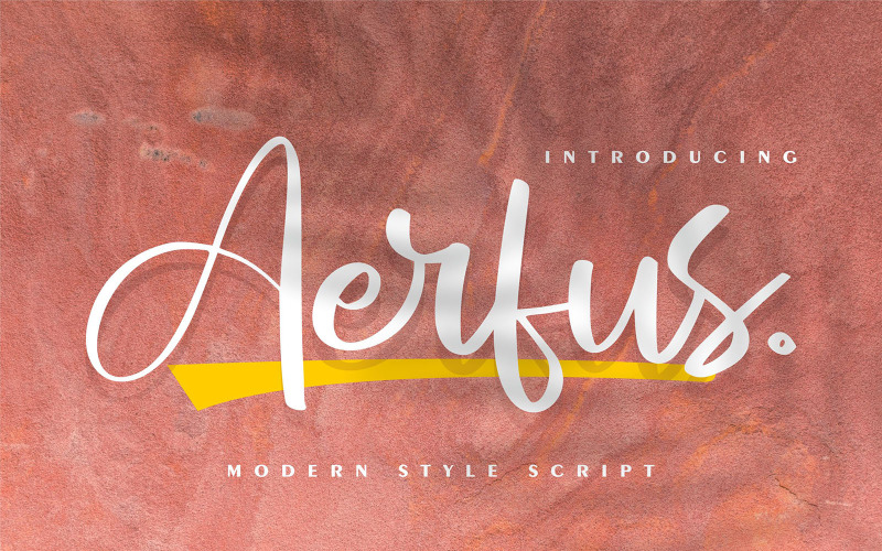 Aerfus | Modern Style Script Fonts