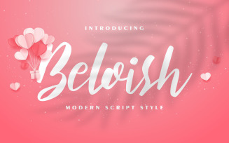 Beloish | Modern Script Style Font