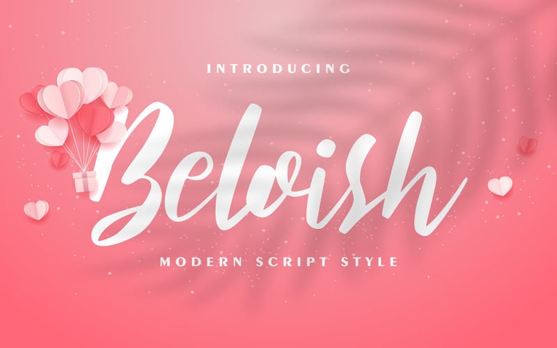 Beloish | Modern Script Style Font