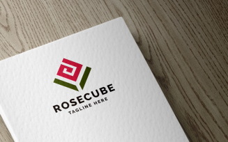 Rose Cube Logo template