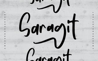 Saragit | A Modern Brush Font