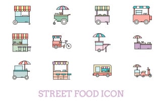 Street Food Iconset Template
