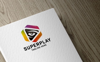 Super Play Logo template