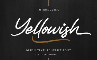 Yellowish Hand Brush Font